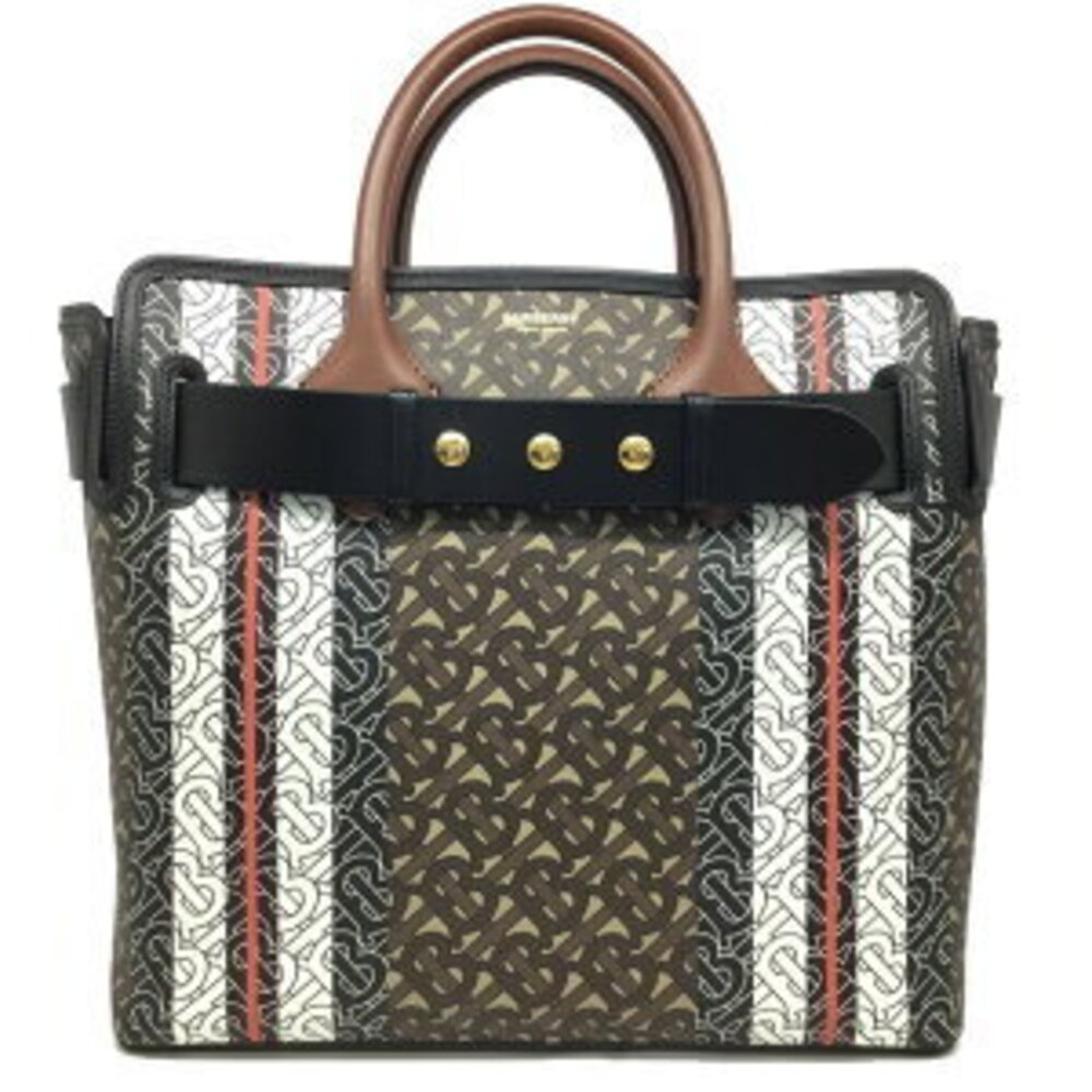 Bargain Burberry BELT BAG Handbag Shoulder Brown Black White